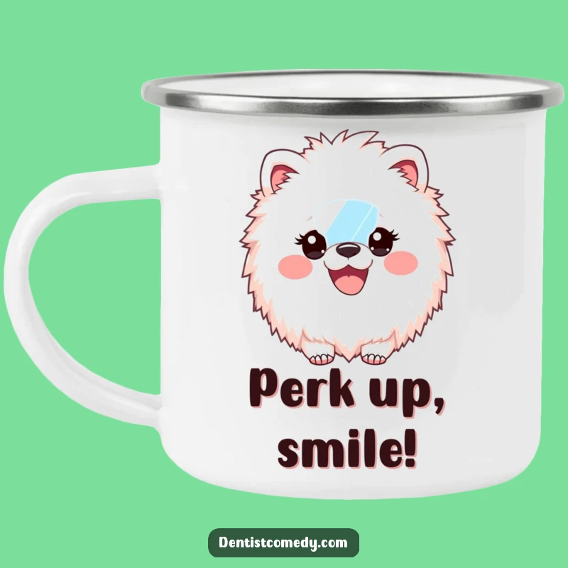 Funny Fluffy Animal Dentist Camping Mug - Durable Dental Mirror Smile Outdoor Gift